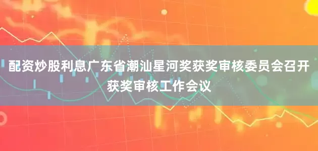 配资炒股利息广东省潮汕星河奖获奖审核委员会召开获奖审核工作会议